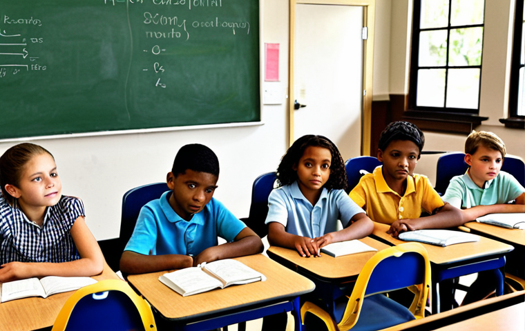 **
* Prompt: "A diverse classroom with children of various abilities learning together, supported by a teacher and technology. Focus on inclusivity and personalized learning."
**